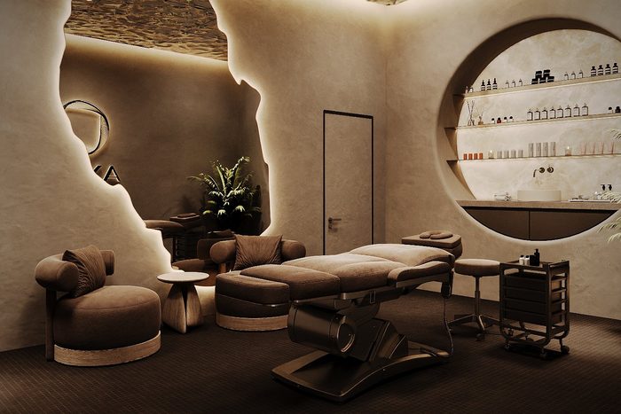 Facial treatment room